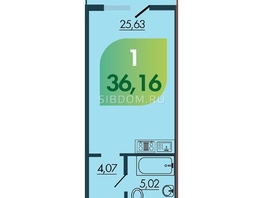 Продается Студия ЖК Аллея Парк, 1 этап, 36.16  м², 4556160 рублей