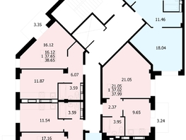 Продается 2-комнатная квартира ЖК Новые Солонцы, дом 9, 68.05  м², 8356540 рублей