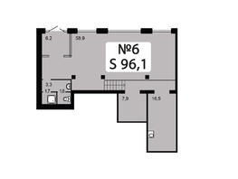 Сдается Офис ЖК Домино, дом 1, 96.1  м², 124930 рублей