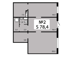 Сдается Офис ЖК Домино, дом 2, 78.4  м², 78400 рублей