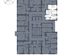 Продается 3-комнатная квартира ЖК Чижи, 1 очередь (корпус 1,2), 59.2 м², 10419200 рублей