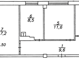 Продается 3-комнатная квартира Металлургов пр-кт, 58.3 м², 5500000 рублей