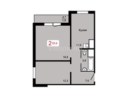 Продается 2-комнатная квартира ЖК Мичурино, дом 2 строение 4, 55.9 м², 5700000 рублей