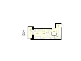 Продается Студия ЖК ЛЕТО, дом 2, 35.85  м², 3872000 рублей