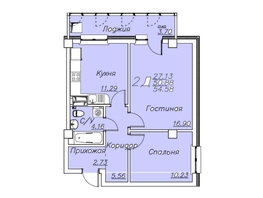 Продается 2-комнатная квартира АК Housepark (Хауспарк), 54.58 м², 7000000 рублей