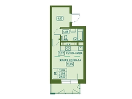 Продается Студия ЖК Univers (Универс), 4 квартал, 28.6 м², 5777200 рублей