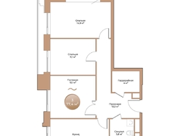 Продается 3-комнатная квартира ЖК Небо над Енисеем, 77.4  м², 10990800 рублей
