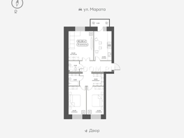 Продается 3-комнатная квартира ЖК Сити-квартал Кецховели, дом 1, 90.1 м², 16760000 рублей