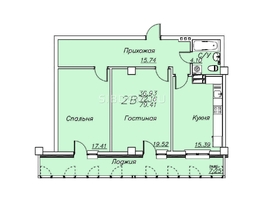 Продается 2-комнатная квартира АК Housepark (Хауспарк), 79.62  м², 9400000 рублей