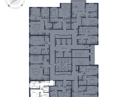 Продается 2-комнатная квартира ЖК Чижи, 1 очередь (корпус 1,2), 53.9 м², 9055200 рублей
