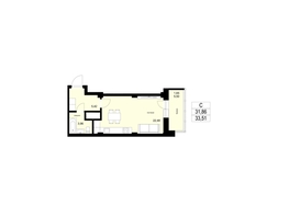 Продается Студия ЖК ЛЕТО, дом 2, 33.51 м², 3500000 рублей