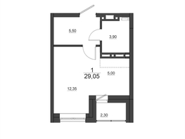 Продается Студия ЖК Дивные Дали, дом 1, 29.05 м², 3900000 рублей
