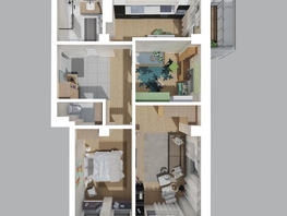 Продается 3-комнатная квартира ЖК Сосны, дом 2/2, 73.26  м², 8278380 рублей