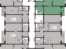 Продается 3-комнатная квартира ЖК КБС. Берег, дом 5 строение 1, 86.3 м², 10500000 рублей