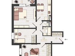 Продается 3-комнатная квартира ЖК КБС. Классика, дом 2, 77  м&sup2;, 10700000 рублей