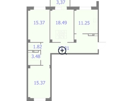Продается 2-комнатная квартира ЖК Новые Солонцы, дом 9, 68.05 м², 6600000 рублей