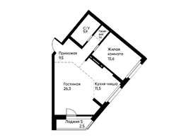 Продается 2-комнатная квартира ЖК Ранвэй, 72  м&sup2;, 11844000 рублей