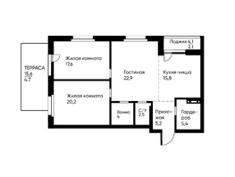 Продается 3-комнатная квартира ЖК Runway (Ранвей), 111.6 м², 17577000 рублей