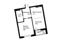 Продается 2-комнатная квартира ЖК Runway (Ранвей), 58.6  м², 10261328 рублей