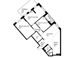 Продается 4-комнатная квартира ЖК Runway (Ранвэй), 120.4  м&sup2;, 19084242 рублей