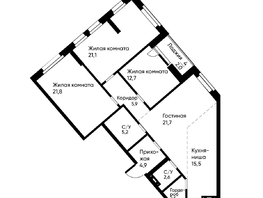 Продается 4-комнатная квартира ЖК Runway (Ранвей), 115.1  м², 19059985 рублей
