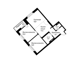 Продается 3-комнатная квартира ЖК Runway (Ранвей), 66.2 м², 11149205 рублей