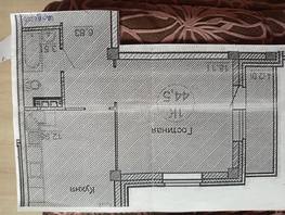 Продается 1-комнатная квартира ЖК Глобус Юг, дом 6, 43  м&sup2;, 4800000 рублей