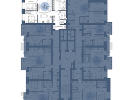 Продается 4-комнатная квартира ЖК Портовый. Речной квартал, к 2, 94.8  м², 15168000 рублей