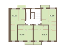 Продается 2-комнатная квартира ЖК Академгородок, дом 6, 64.11  м², 10600000 рублей