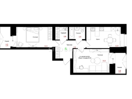 Продается 2-комнатная квартира ЖК Соцветие, дом 5.4, 61.02  м², 8420000 рублей