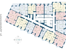 Продается 1-комнатная квартира ЖК Суриков, дом 2, 23.9  м², 5612676 рублей