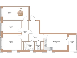 Продается 3-комнатная квартира ЖК Небо над Енисеем, 88  м&sup2;, 15400000 рублей
