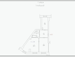 Продается 2-комнатная квартира Московская ул, 64.3  м&sup2;, 6800000 рублей