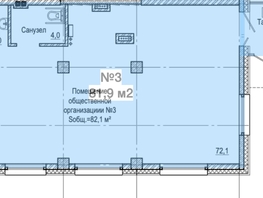 Сдается Универ. помещ ЖК Тихие зори, дом Панорама корпус 1, 81.9  м&sup2;, 92547 рублей