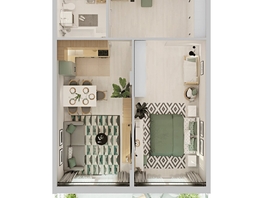 Продается 2-комнатная квартира ЖК Аллея Парк, 3 этап, 60.8  м&sup2;, 7721600 рублей