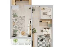 Продается 2-комнатная квартира ЖК Аллея Парк, 3 этап, 69.65  м&sup2;, 8497300 рублей