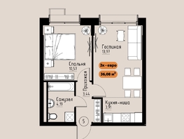 Продается 2-комнатная квартира ЖК Премьер парк, 49.26  м&sup2;, 8226420 рублей