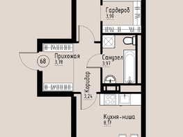 Продается 2-комнатная квартира ЖК Премьер парк, 49.46  м&sup2;, 7419000 рублей