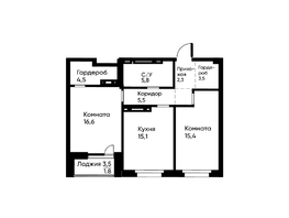Продается 2-комнатная квартира ЖК Runway (Ранвей), 69.7  м&sup2;, 11751420 рублей