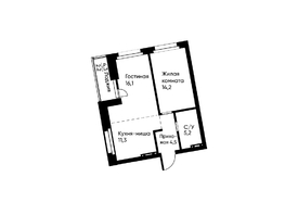 Продается 2-комнатная квартира ЖК Runway (Ранвэй), 52.6  м&sup2;, 8943209 рублей