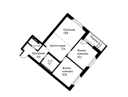 Продается 3-комнатная квартира ЖК Runway (Ранвэй), 65.5  м&sup2;, 11259450 рублей