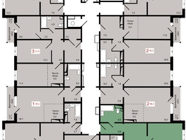 Продается 2-комнатная квартира ЖК КБС. Берег, дом 7 строение 2, 60.8  м&sup2;, 8600000 рублей