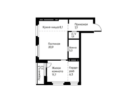 Продается 2-комнатная квартира ЖК Ранвэй, 63.2  м&sup2;, 10946240 рублей