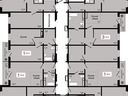 Продается 1-комнатная квартира ЖК КБС. Классика, дом 1, 42  м&sup2;, 6419000 рублей
