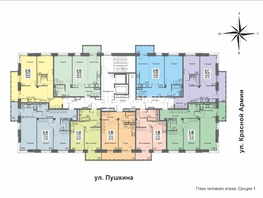 Продается 2-комнатная квартира ЖК Пушкин, 62.7  м&sup2;, 11700000 рублей