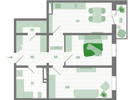 Продается 2-комнатная квартира ЖК Мичурино, дом 4 стр 4, 69.8  м&sup2;, 9250000 рублей