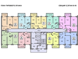 Продается 3-комнатная квартира ЖК Зеленая высотка на Калинина, 47  м&sup2;, 6503390 рублей