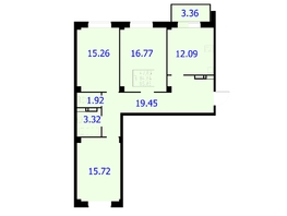Продается 3-комнатная квартира ЖК Новые Солонцы, дом 9, 85.6  м&sup2;, 8400000 рублей