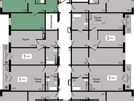 Продается 3-комнатная квартира ЖК КБС. Классика, дом 2, 77  м&sup2;, 10350000 рублей