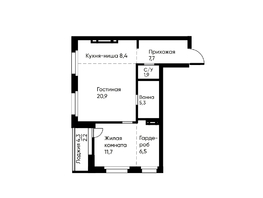 Продается 2-комнатная квартира ЖК Ранвэй, 63.7  м&sup2;, 10789314 рублей